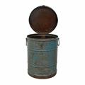 BIDONE METALLO CON COPERCHIO DIA34H49 MADE IN INDIA