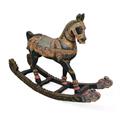 CAVALLO A DONDOLO DECORATIVO MANGO 105X30H76 MADE IN INDIA