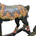 CAVALLO A DONDOLO DECORATIVO MANGO 105X30H76 MADE IN INDIA