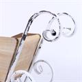 Slitta in legno e metallo sbiancato 46X13H28 