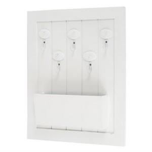 PORTA CHIAVI DA APPENDERE LEGNO BIANCO CM.25.5X4.5H29.5