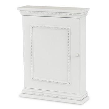 PORTA CHIAVI DA APPENDERE LEGNO BIANCO CM 22,5x6,5x30h