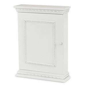PORTA CHIAVI DA APPENDERE LEGNO BIANCO CM 22,5x6,5x30h