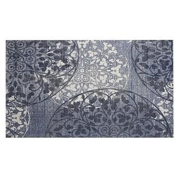 TAPPETO DECORAZIONI  BLU 90X150