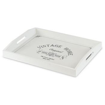 VASSOIO LEGNO BIANCO CM.40X30H5