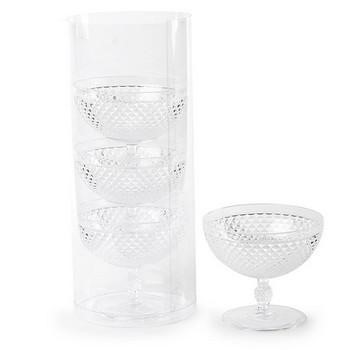 COPPA DESSERT POLICARBONATO(DIAMANT)DIAM.11,5H10 Box(D12H28,5)