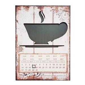 QUADRETTO/CALENDARIO LEGNO TAZZA CM.50X70