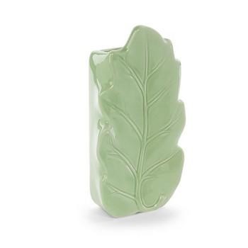 UMIDIFICATORE FOGLIA CERAMICA VERDE CM 16,5x8x4,5