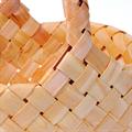 CESTO RETTANGOLARE IN PIOPPO CON MANICO CM 30X22H15/30 