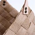 CESTO IN FIBRA DI CELLULOSA NATURALE CON MANICO CM 30X17H18/26 SET 2 PEZZI