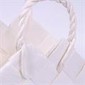 CESTO IN FIBRA DI CELLULOSA BIANCO CON MANICO CM 32X17H7/25/30 