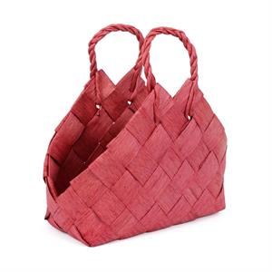 CESTO IN FIBRA DI CELLULOSA FUCSIA CON MANICO CM 32X17H7/25/30