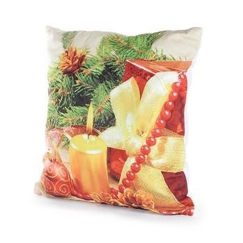 FODERA CUSCINO (CON 3 LUCI) PERLE ROSSA CM.40X40