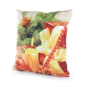 FODERA CUSCINO (CON 3 LUCI) PERLE ROSSA CM.40X40