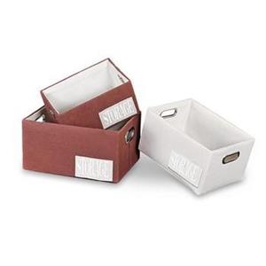 CONTENITORE DA ARMADIO STORAGE IN FELTRO SET TRE PEZZI CM.38X28H20 IL PIU' GRANDE + MISURE MEDIA E PICCOLA