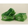 CESTA ARMADIO PVC LUCIDO VERDE