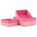 CESTA PER ARMADIO ROSA POLIPROP.FOD.SET 3 CM.40X3XH15/36X28H13/30X23H11 