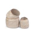 CESTONE PIEGHEVOLE IN ERBA SET 3 PEZZI 40H40/37H31/33H30