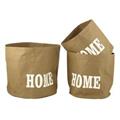 CACHEPOT CONTENITORE TESSUTO HOMEIN SET DI 3 PEZZI CM 38 x 37 h - MISURE A SCALARE