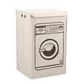 PORTA BIANCHERIA TESSUTO STAMPATO LAVATRICE cm 39x40x64h 