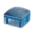 POUF QUA BLU C/FRANGE CM.30X30H20