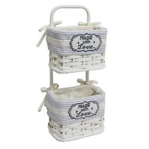 TASCA DOPPIA BAMBOO BIA FODERA POIS CM.18X10H40