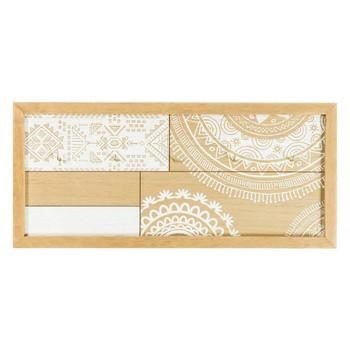 PORTA CHIAVI D'APP. LEGNO NATURALE CM.42X3H19