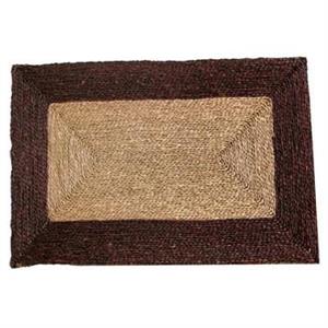 ZERBINO CORDA BORDO MARRONE 60X90