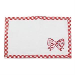 TOVAGLIETTA COLAZIONE FIOCCO ROSSO CM.35X45
