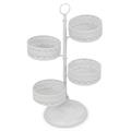 ESPOSITORE 4. FERRO BIANCO CM. 17,5X17,5H50