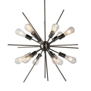 LAMPADARIO SILVER 12 LUMI lampade LED incluse DIAM.70H70