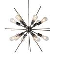 LAMPADARIO SILVER 12 LUMI lampade LED incluse DIAM.70H70