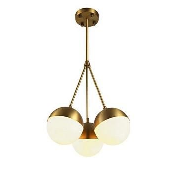 LAMPADARIO PALLE ORO 3 LUMI