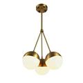LAMPADARIO PALLE ORO 3 LUMI