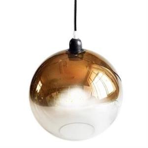 LAMPADARIO PALLA VETRO SFUM. ORO