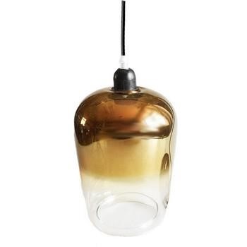 LAMPADARIO VETRO SFUM. ORO
