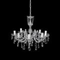 LAMPADARIO 8 LUMI ARGENTATO