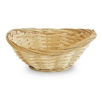 PORTA PANE BAMBOO OVALE CM.15X12XH5