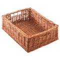 Espositore in vimini rosso 46x35H16 