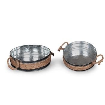 PORTA VASO TONDO LATTA