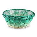 PORTA VASO LEGNO SFUMATO VERDE DIAM.32H13 