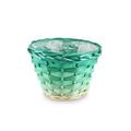 PORTA VASO LEGNO SFUMATO VERDE DIAM.22H16 