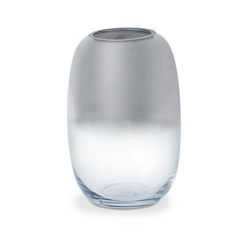 VASO VETRO SFUM. GRIGIO D.16H25,5