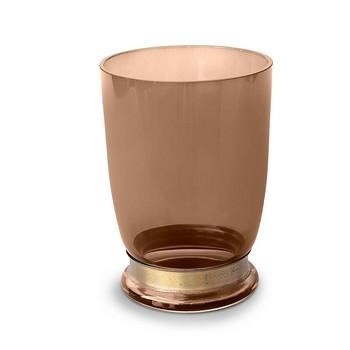 VASO VETRO AMBRA D.14H20