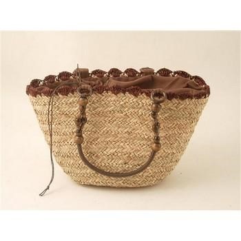 BORSA PAGLIA NAT BORDOeMAN. MARRONI