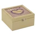 SCATOLA LATTA LAVANDA QUADRATA CM.20X20H10