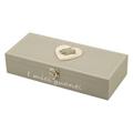 SCATOLA PER GUANTI GRIGIA 14x30x7h