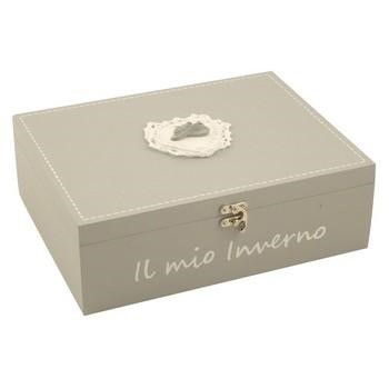 SCATOLA INVERNO GRIGIA CM.30X24H9.5