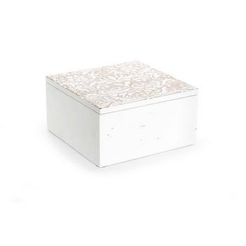 SCATOLA RETT LEGNO DECO