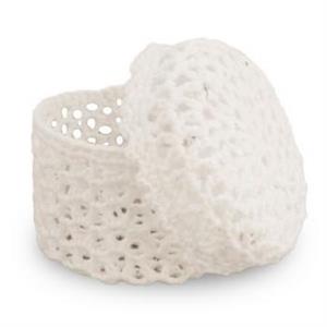 SCATOLINA TONDA COTONE RIGIDO BIANCO